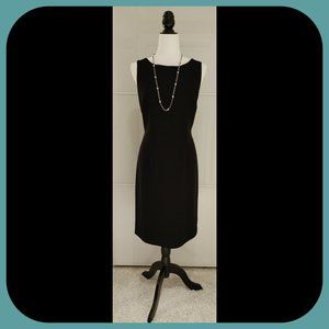 PIERRE CARDIN || Fully-Lined Sleeveless Sheath Dress (SIZE 8)